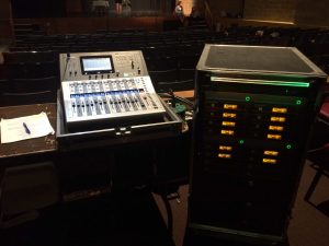 Console and wireless mics